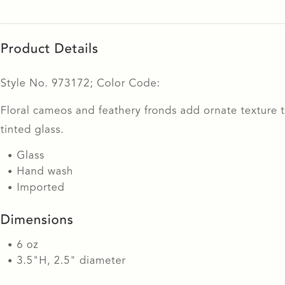 Anthropologie,  Fleur-de-lys clear juice glasses- Last one!